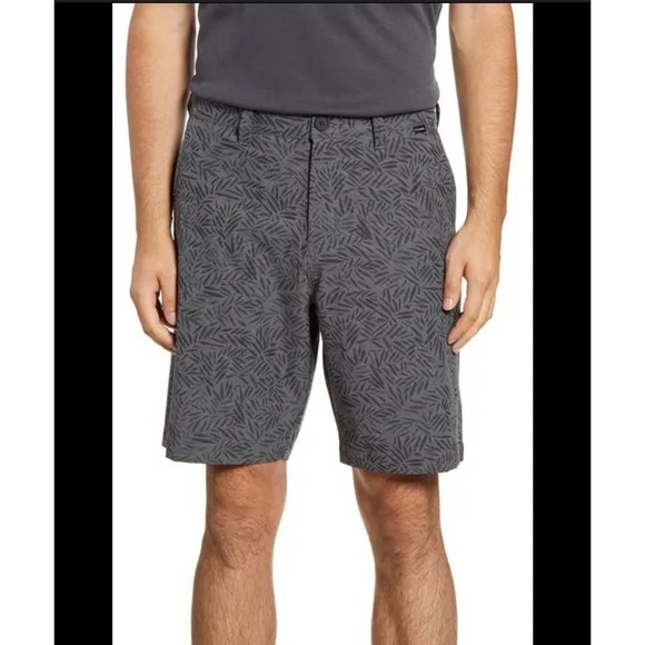 Travis Mathew power lounging performance shorts Men’s size 34 quite shade/black - Picture 1 of 7